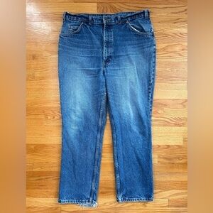 1990s Levi’s 619 Orange Tab Vintage Straight Cut Jeans 38x30